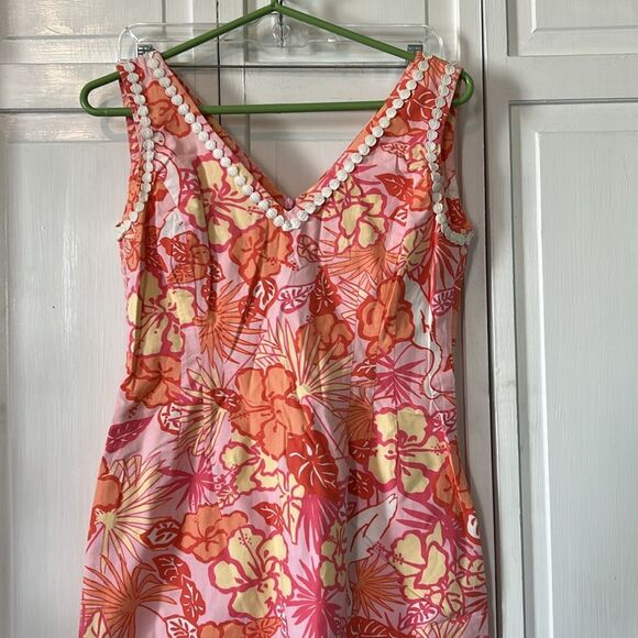 Vintage Lilly Pulitzer White Label Heron There tank dress - Size 4 - Picture 8 of 9